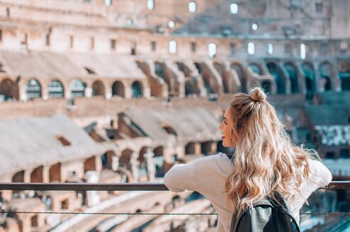 Person visiting Rome